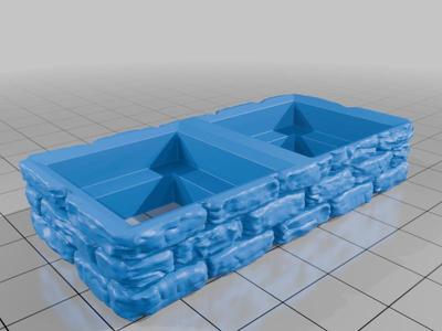 OpenBlocks - half-height Dungeon Stone Level Bases modified for Resin