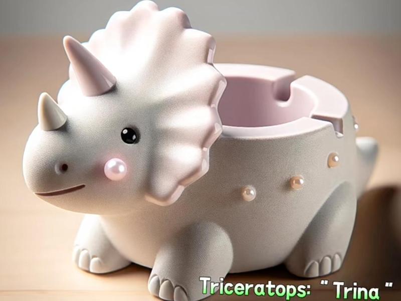 Dinosaur storage, ashtray