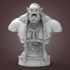 Chieftain Durotan Bust 3D Model | Static
