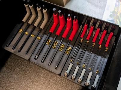 Pittsburgh 18pc. Offset T-Handle Hex Key Holders