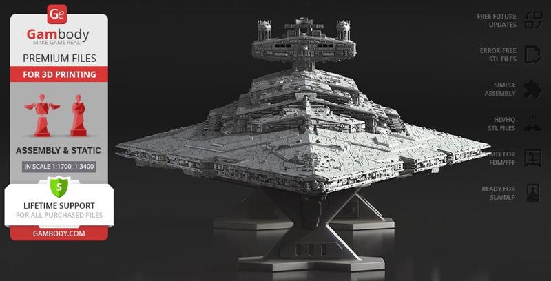 Star Destroyer 3D Printing Model | Assembly