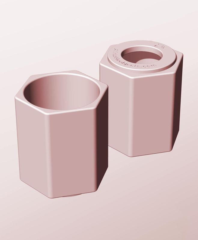 CH68-90-P Stacking pierced component box bin for makers
