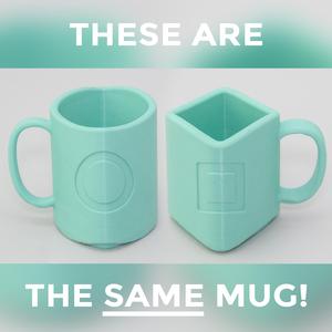 Squircle Mug // Ambiguous Cylinder Illusion