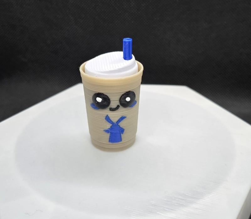 Dutch Bros Iced Coffee Clicker Fidget and Keychain