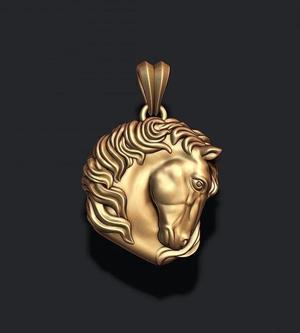 Horse head pendant