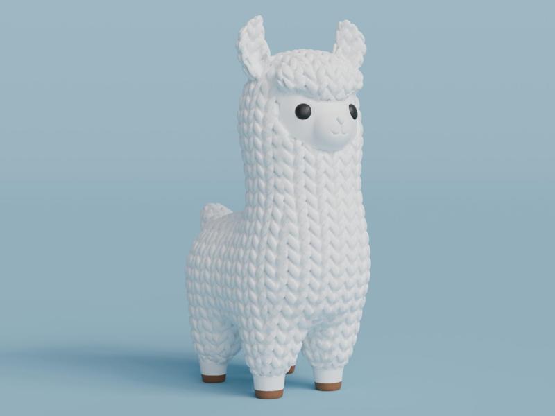 Knitted Llama