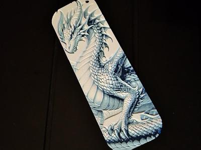 Dragon Bookmark 4 – Hueforge – 4 colors