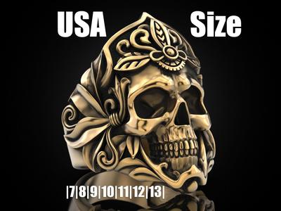 MORIOR INVICTUS Skull Ring