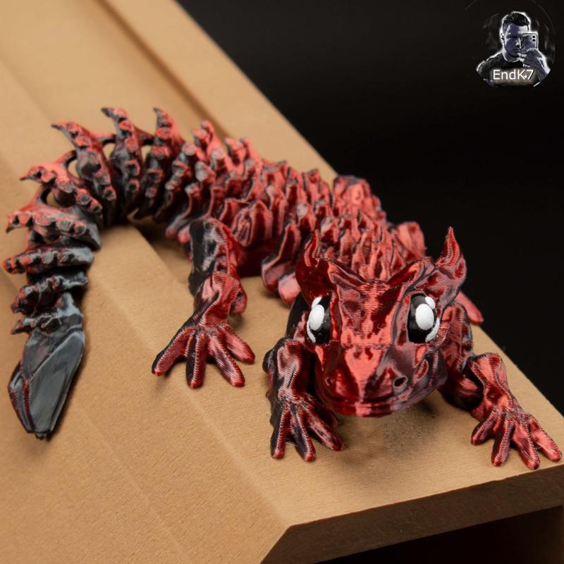 Glorious Baby Dragon – Articulated – Print in Place – No Supports – Flexible – Fantasy