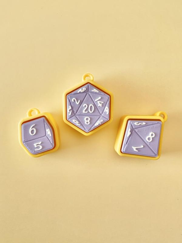 Dice bundle — Fidget Clicker Keychains