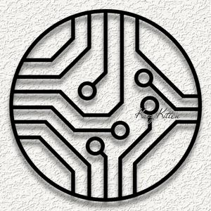 complex circle ci wall art home decor.stl