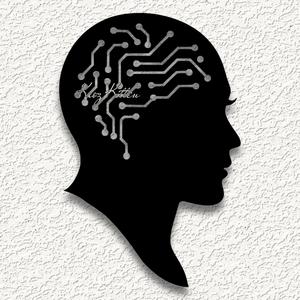 female brain circ wall art home decortl