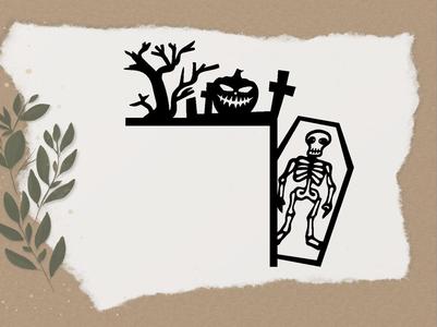 Halloween Door Corner Decoration