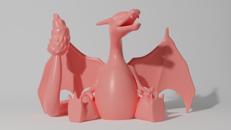 CHARIZARD SITTING (PART OF THE CHARIZARDPACK, AND CHAREVOPACK, READ DESCRIPTION)