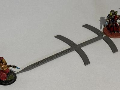 Warhammer deep strike ruler 3" 6" 9" 12"