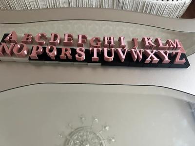 Alphabet connecting blocks