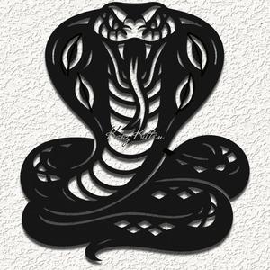 king cobra strike wall art home decor