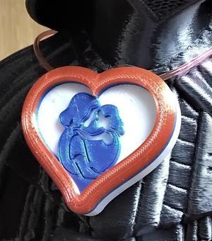 Mother with Daughter pendant or magnet mirror