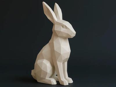 Lowpoly Modern Bunny