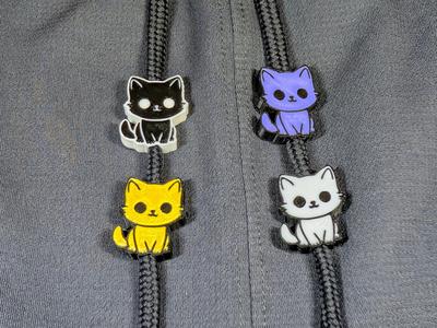 Cute Kitty Cat Drawstring Charm