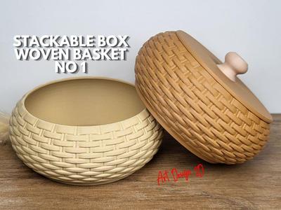 Jewelry Box Stackable Woven Basket No 1