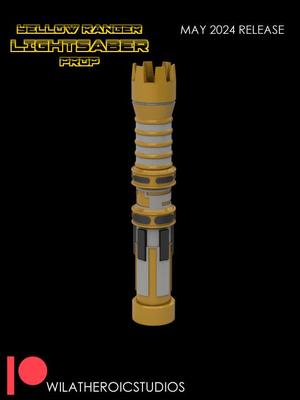 Yellow Ranger Lightsaber With LED Blade