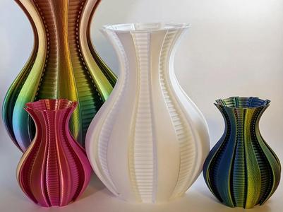 Vase with Ridges Inside