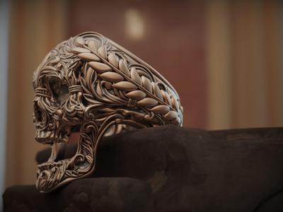 Skull Ring Baroque