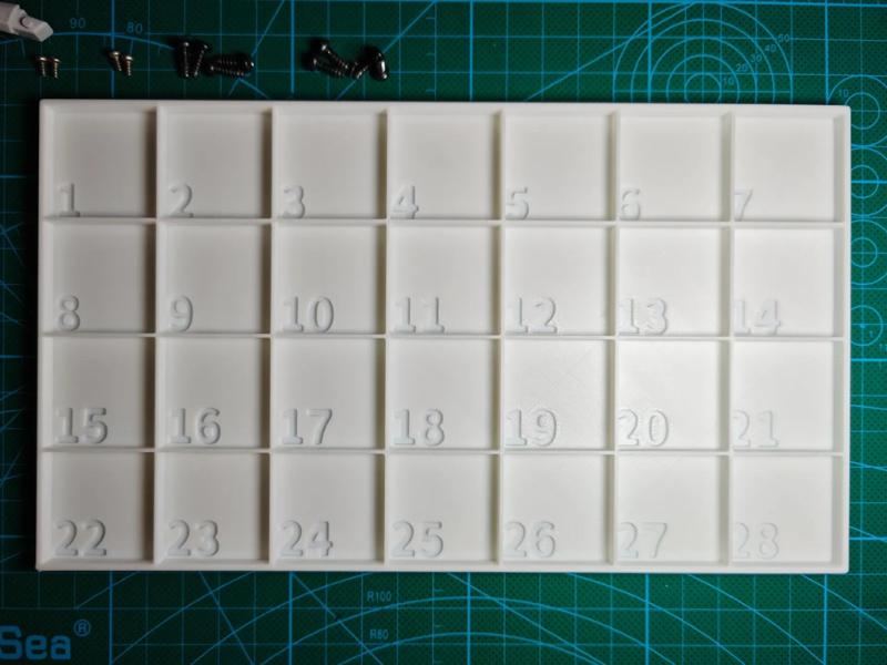 Numbered Screw Parts Tray