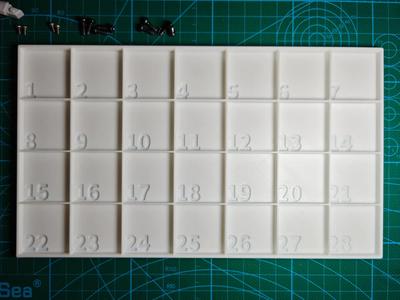 Numbered Screw Parts Tray