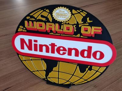 World Map – Nintendo Shop Sign Display Replica