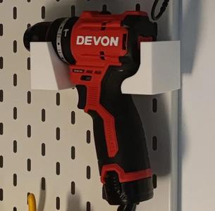 IKEA Pegboard Drill Holder (fits 1.2mm thick pegboard)