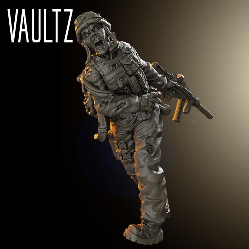 Woman Soldier Zombie 3