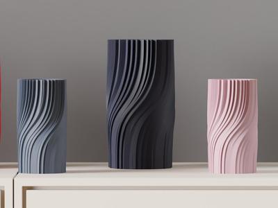Modern Vase. elegant twisted vase. Beautiful gift