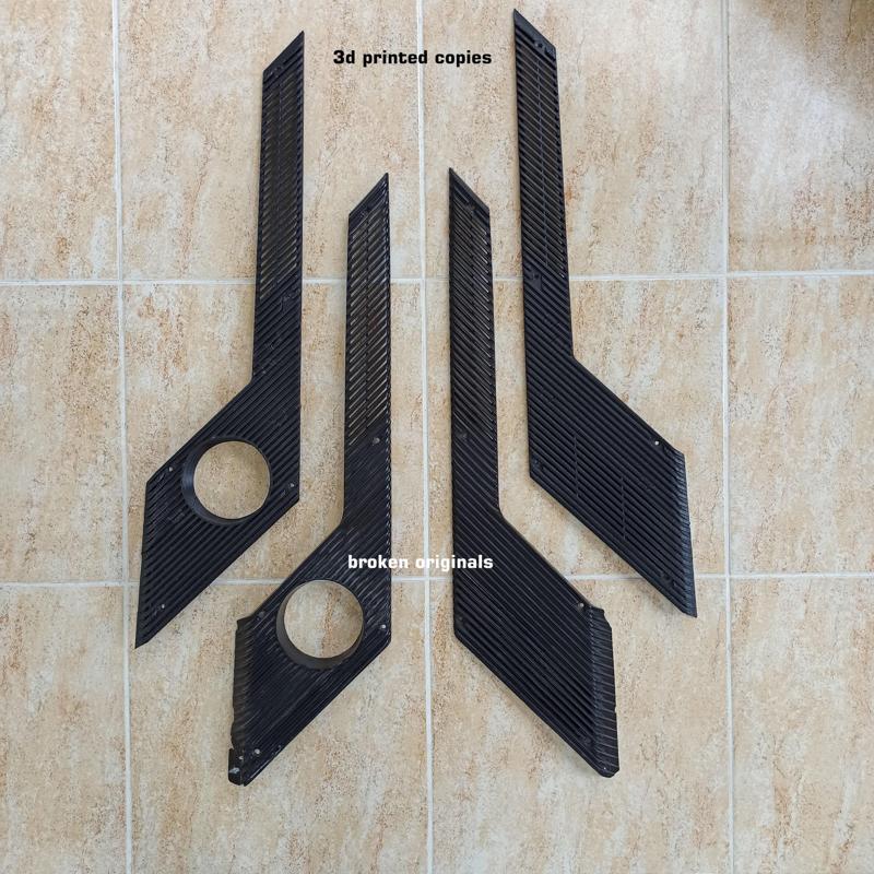 Fiat 131 Abarth C Pillar Plastic Cover Grill