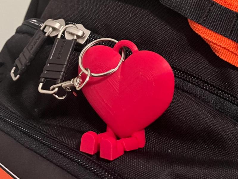 Flexi Heart Keychain