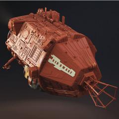 Red Dwarf Mining Ship 3D Printing Model | Assembly