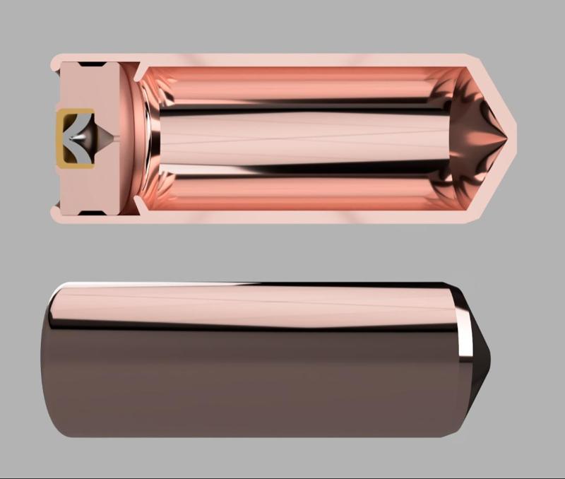 13mm Gyrojet Wadcutter Dummy Cartridge