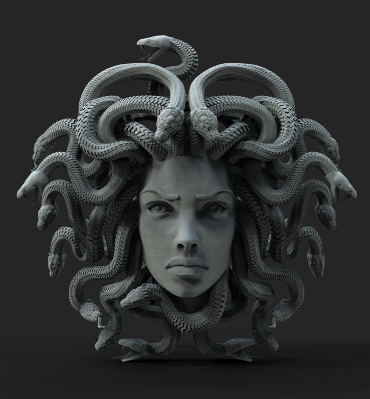 MEDUSA gold head