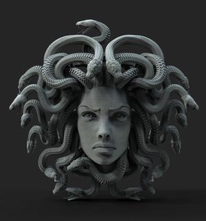 MEDUSA gold head