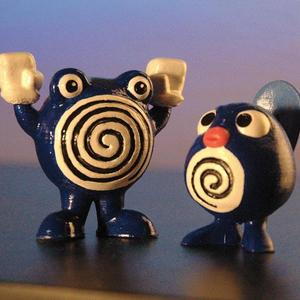 Poliwhirl and Poliwag from Pokemon