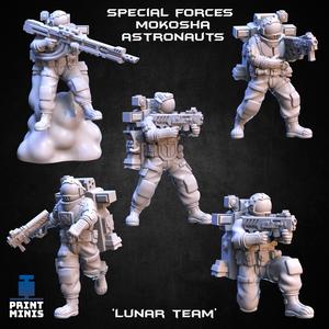 Lunar Team x5 – Mokosha Astronauts – Narok Prison Collection