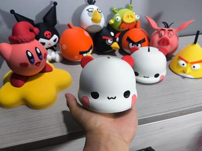 Single-color BuBu Piggy Bank (No multi-color printing required, suitable for mini)