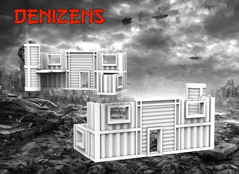 Denizens 8mm Pocket Wargame Large Building No6 – Wargames
