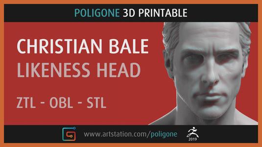 Christian Bale Head – 3D Printable