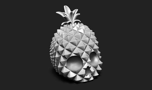 Pineapple Skull Ring