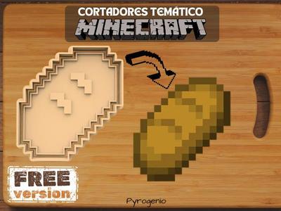 Minecraft Bread Cookie Cutter