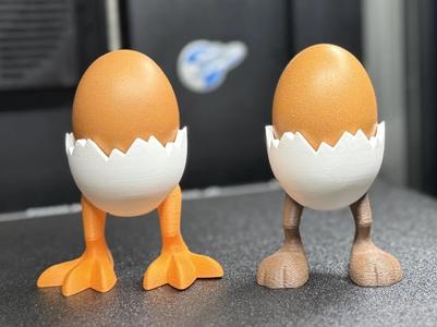 EGG HOLDER WITH LEGS (CHICKEN + BUNNY VERSION)