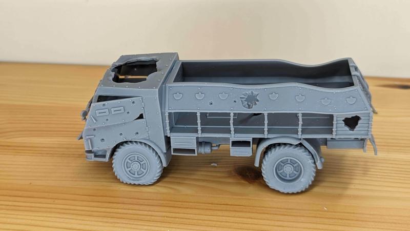 Destroyed FIAT 665NM Protetto (Italy, WW2)