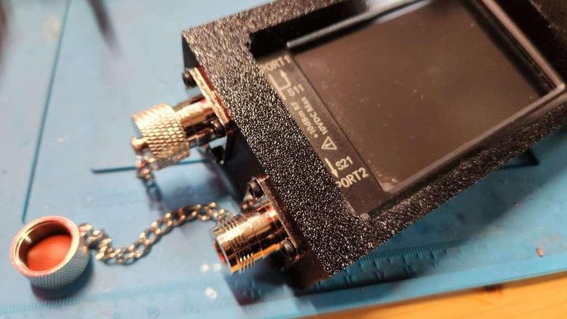 NanoVna-H4 Breakout Box add hole screen sma to n